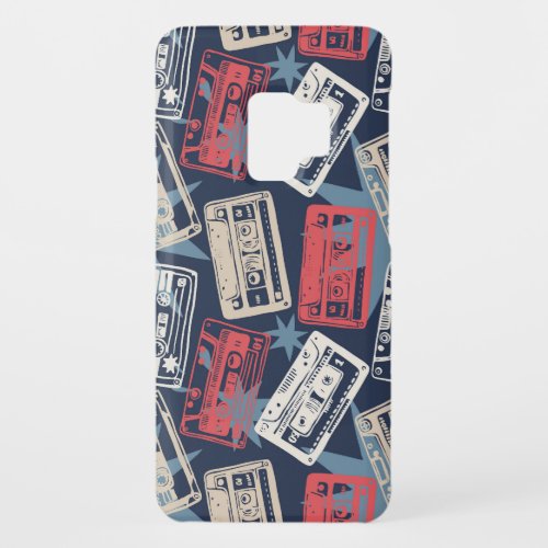 Old Music Cassettes Vintage Seamless Case_Mate Samsung Galaxy S9 Case