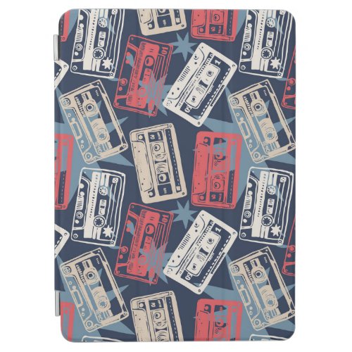 Old Music Cassettes Vintage Seamless iPad Air Cover