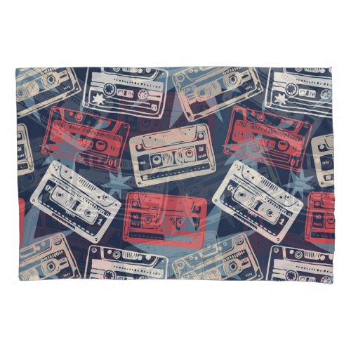 Old Music Cassettes Vintage Seamless Pillow Case
