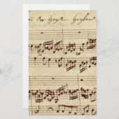 Old Music Notes - Bach Music Sheet (Front/Back)