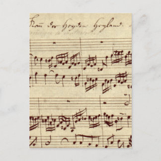 Old Music Notes - Bach Music Sheet