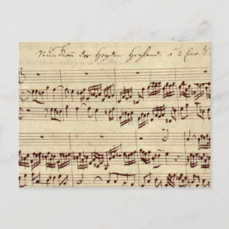 Old Music Notes - Bach Music Sheet