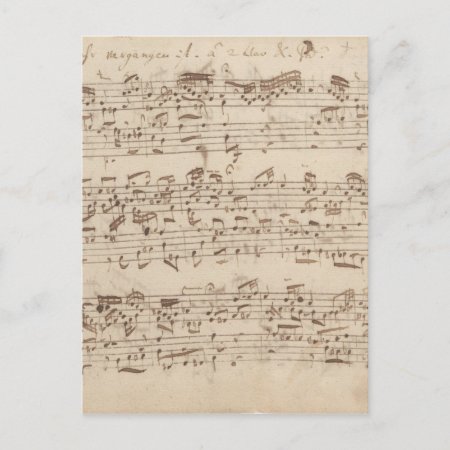 Old Music Notes - Bach Music Sheet