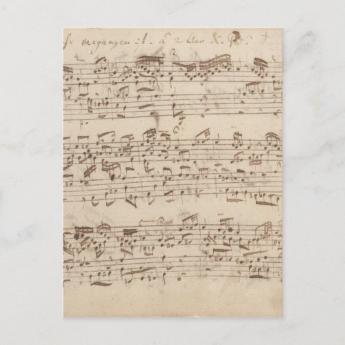Old Music Notes _ Bach Music Sheet