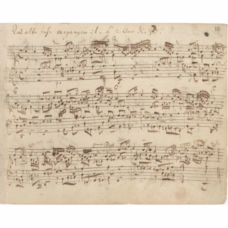 original bach sheet music