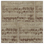Old Music Notes - Bach Music Sheet Fabric