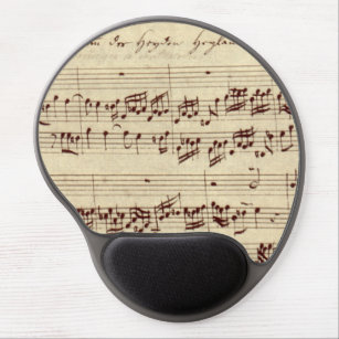 Old Music Notes - Bach Music Sheet Gel Mouse Pad