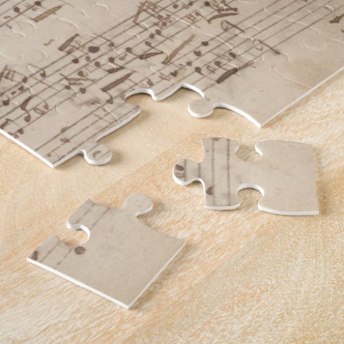 Old Music Notes _ Bach Music Sheet Jigsaw Puzzle