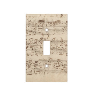 Old Music Notes - Bach Music Sheet Light Switch Cover