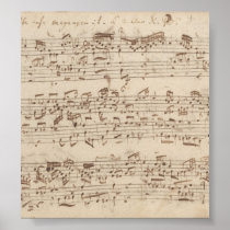 Old Music Notes - Bach Music Sheet