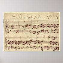 Old Music Notes - Bach Music Sheet