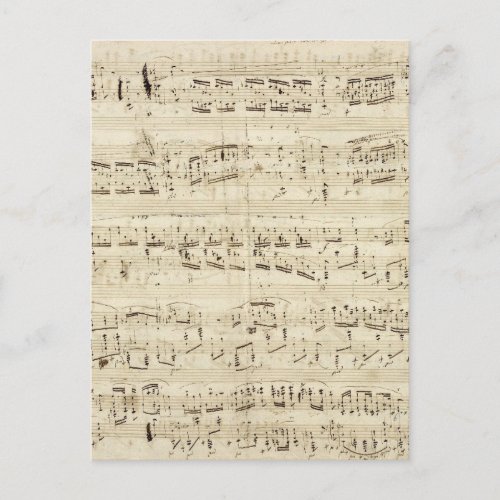 Old Music Notes _ Chopin Music Sheet