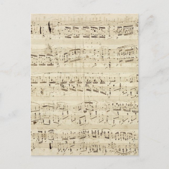Old Music Notes - Chopin Music Sheet (Front)