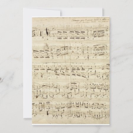 Old Music Notes - Chopin Music Sheet