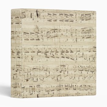 Old Music Notes - Chopin Music Sheet Binder by Argos_Photography at Zazzle