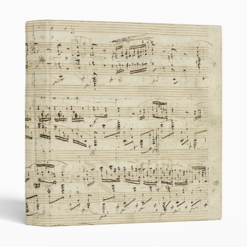 Old Music Notes _ Chopin Music Sheet Binder