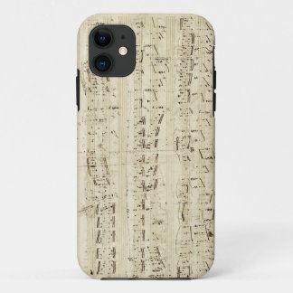 Old Music Notes - Chopin Music Sheet iPhone 11 Case