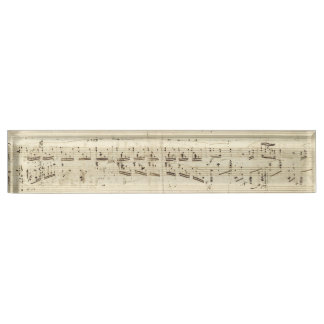 Old Music Notes - Chopin Music Sheet Desk Name Plate