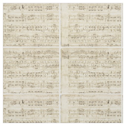 Old Music Notes - Chopin Music Sheet Fabric