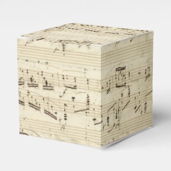 Old Music Notes - Chopin Music Sheet Favor Boxes by Argos_Photography at Zazzle