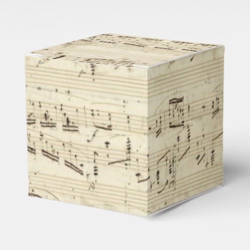 Old Music Notes _ Chopin Music Sheet Favor Boxes