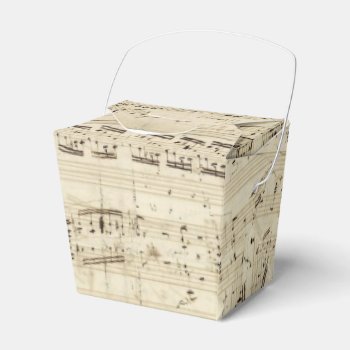 Old Music Notes - Chopin Music Sheet Favor Boxes by Argos_Photography at Zazzle