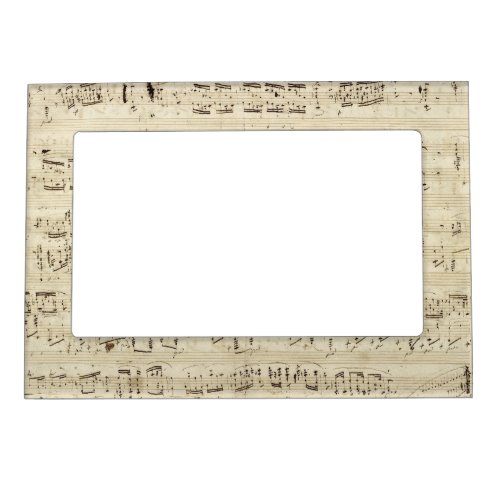 Old Music Notes _ Chopin Music Sheet Magnetic Picture Frame