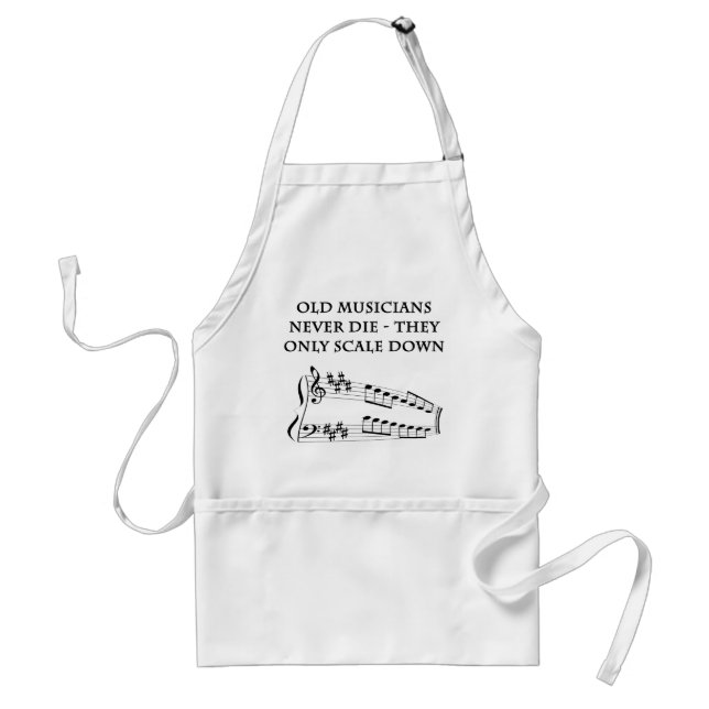 Old musicians never die apron (Front)