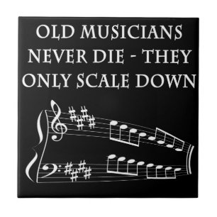 Old musicians never die tile