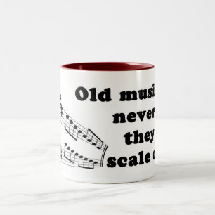 Old musicians never die Two-Tone coffee mug