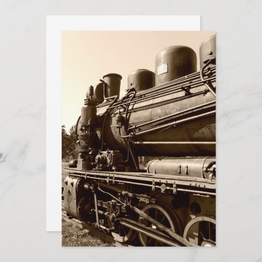 Old narrow-gauge steam engine Gr-269 (Front/Back)