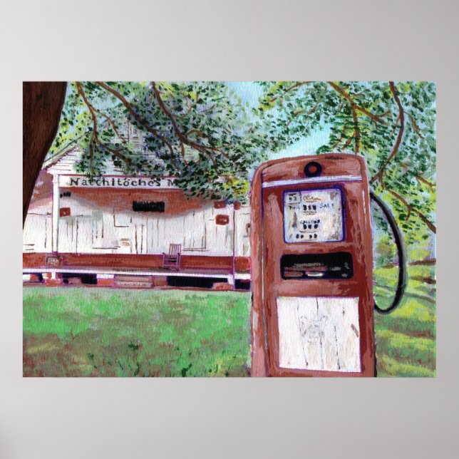 Old Natchitoches Market Poster (Front)