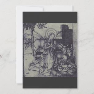 Old Nativity scene og Jesus Christ Holiday Card