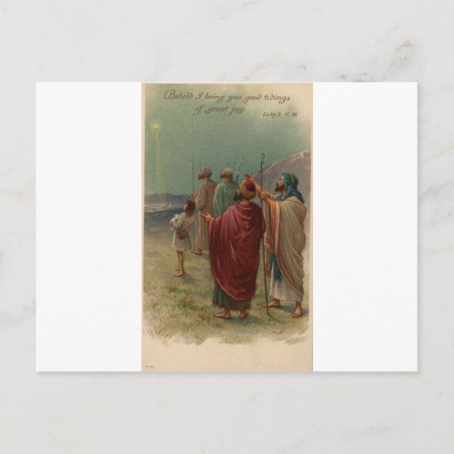 old nativity scene postcard (Front)