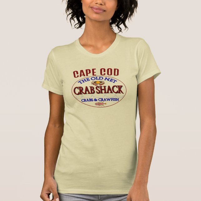 Old Net Crab Shack , add text, T-Shirt (Front)
