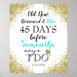 Old New Borrowed & Blue Poster