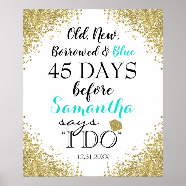 Old New Borrowed & Blue Poster (Front)