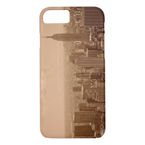 Old New York City Photograph iPhone 7 Case