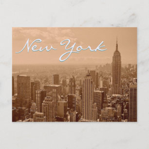 Old New York City Photograph & Script Postcard
