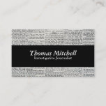 Old News Business Card at Zazzle