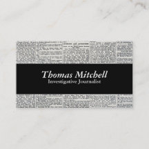 Old News Business Card