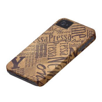Old Newspaper Iphone 4 Cover by elmasca25 at Zazzle