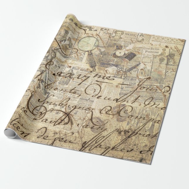 old newspaper (collection) Tissue Paper (Unrolled)