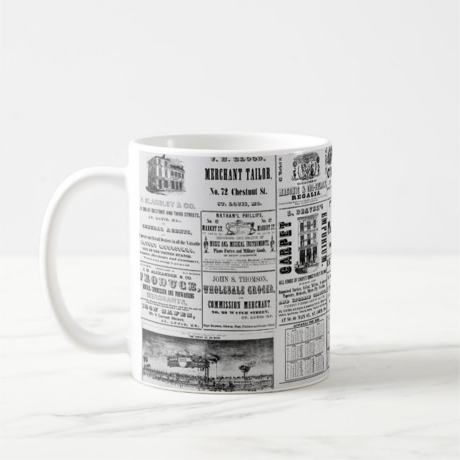 Old newspaper II Coffee Mug (Left)