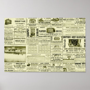 Old Newspaper Poster