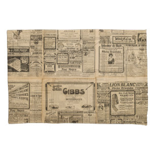 Old newspaper: vintage paper background. pillow case