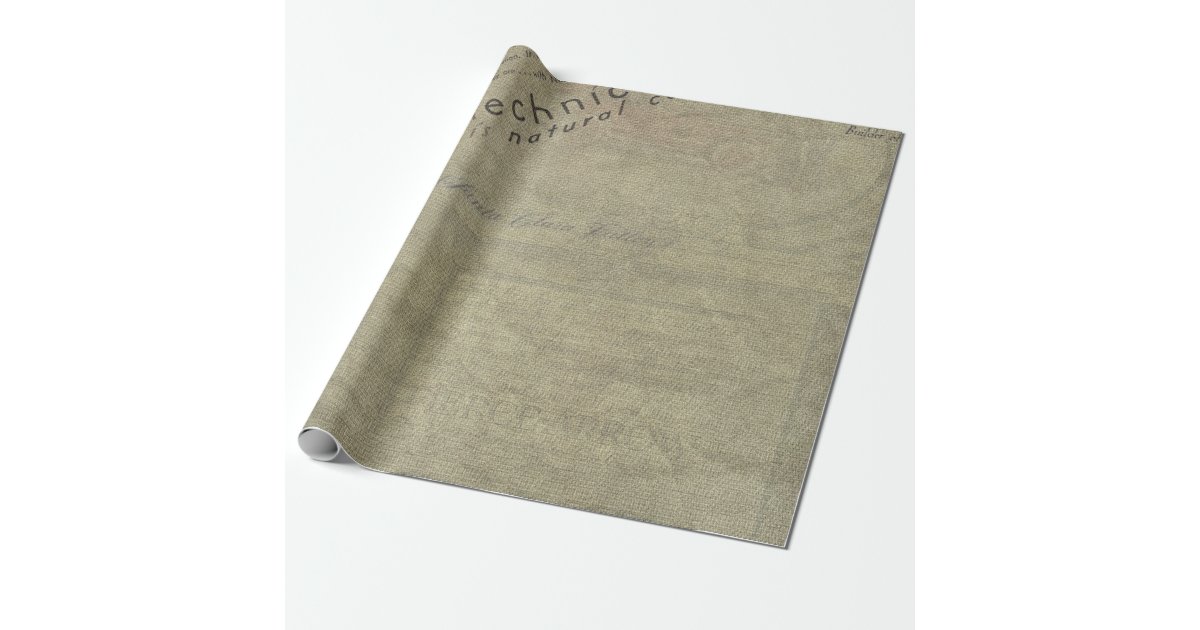 Old Newspaper Wrapping Paper Roll Zazzle