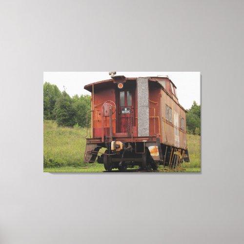 Old Norfolk and Western Railway Caboose Canvas