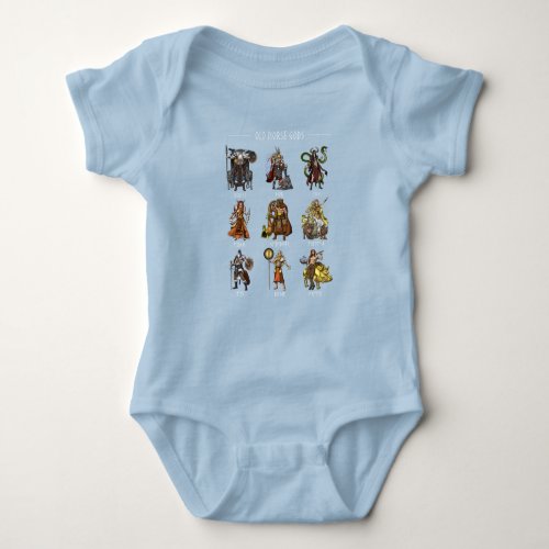 Old Norse Gods Baby Bodysuit