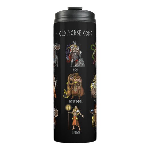 Old Norse Gods Thermal Tumbler